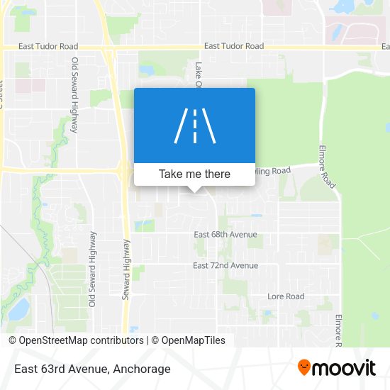 East 63rd Avenue map
