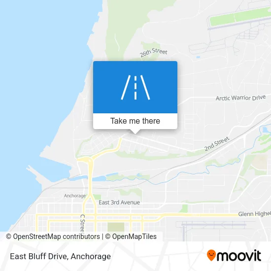 East Bluff Drive map
