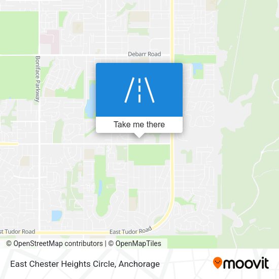 Mapa de East Chester Heights Circle