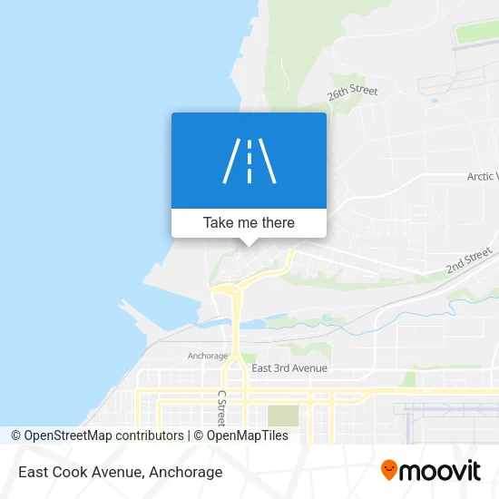 East Cook Avenue map