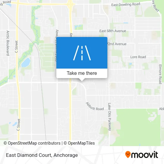 East Diamond Court map