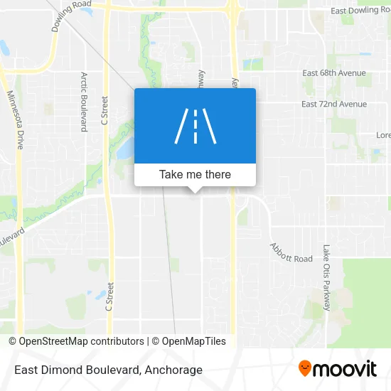 East Dimond Boulevard map