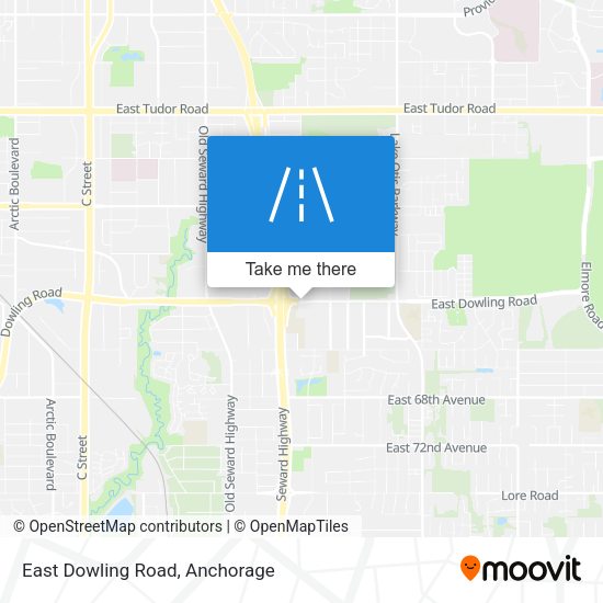 East Dowling Road map