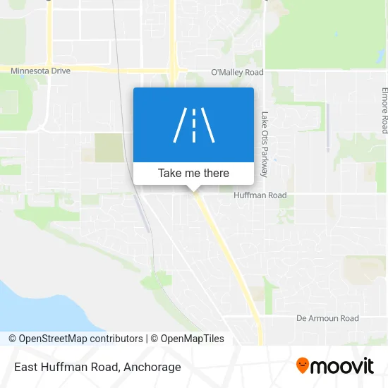 East Huffman Road map