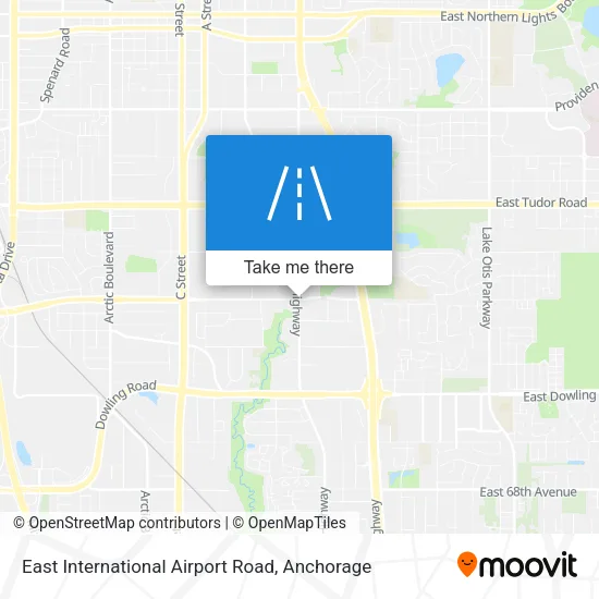 East International Airport Road map