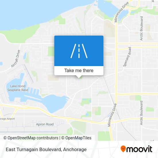 East Turnagain Boulevard map