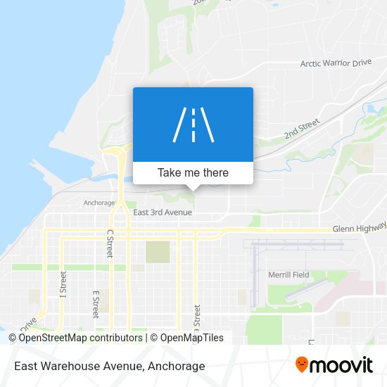 East Warehouse Avenue map