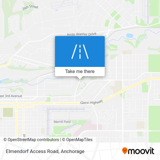 Elmendorf Access Road map