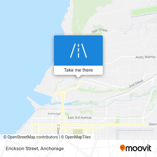 Erickson Street map