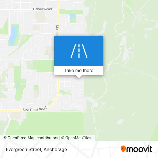 Evergreen Street map