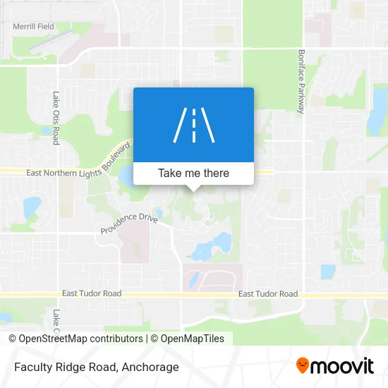 Faculty Ridge Road map