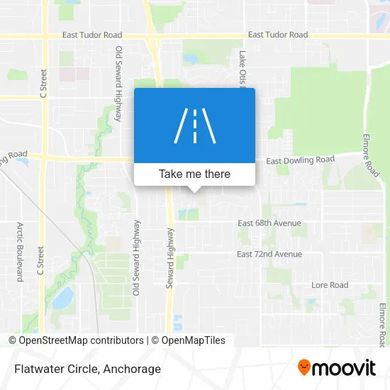 Flatwater Circle map
