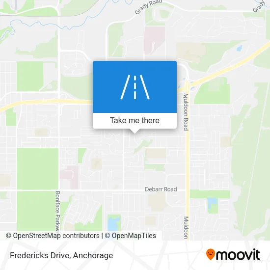 Fredericks Drive map