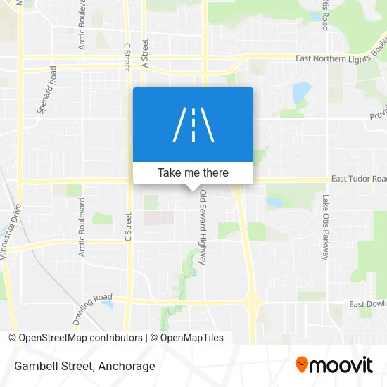 Gambell Street map