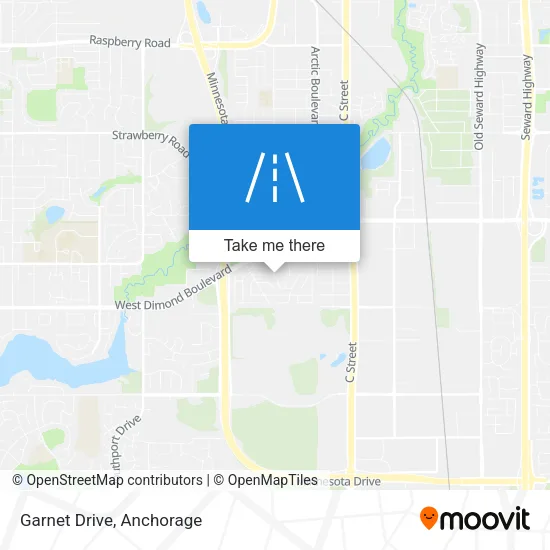 Garnet Drive map
