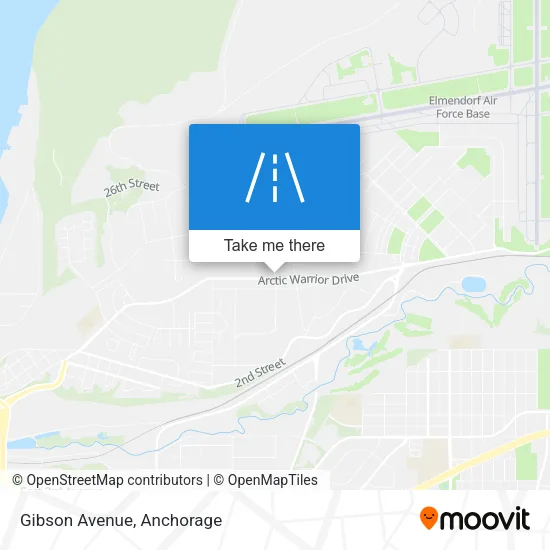 Gibson Avenue map