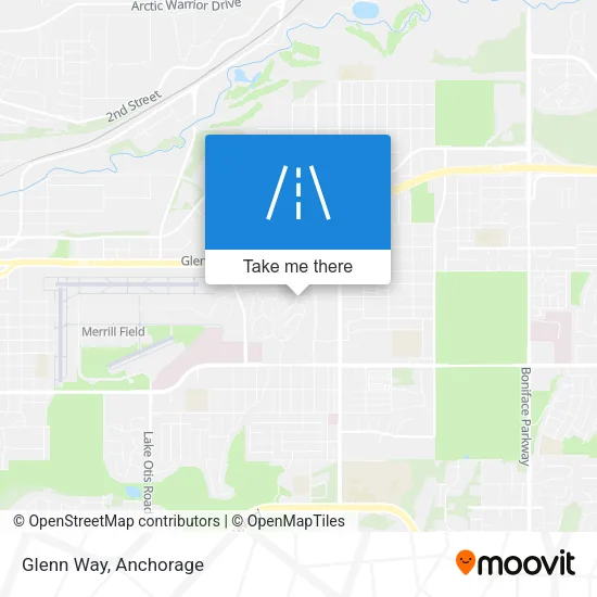 Glenn Way map