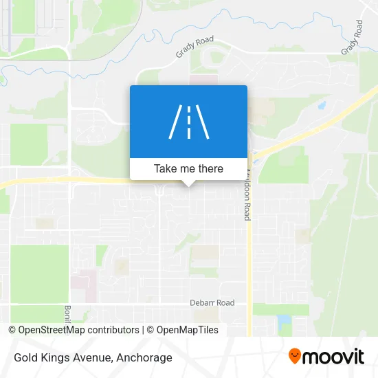 Gold Kings Avenue map