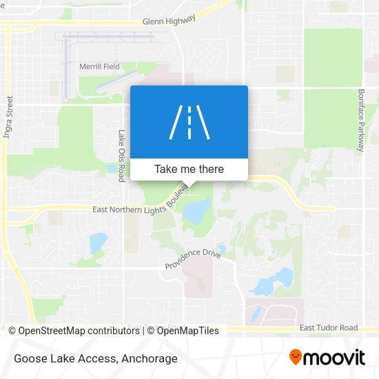 Mapa de Goose Lake Access