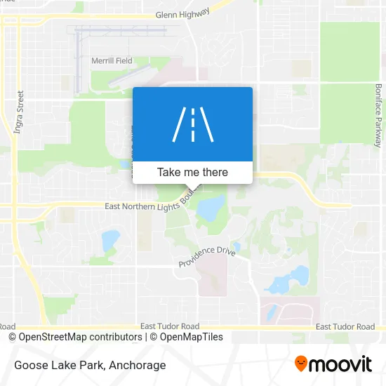 Goose Lake Park map