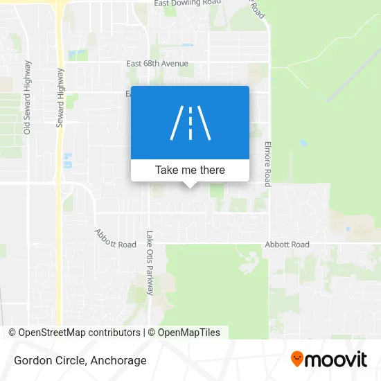 Gordon Circle map
