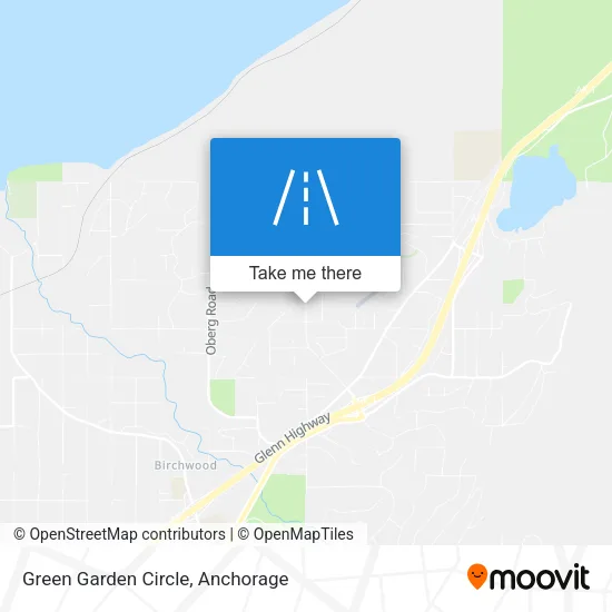 Green Garden Circle map