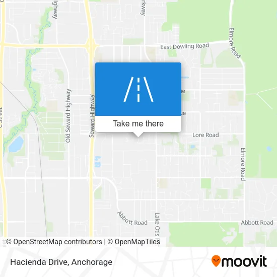 Hacienda Drive map