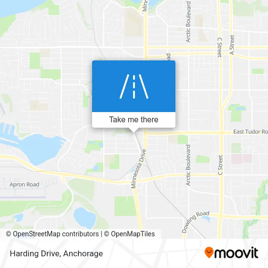 Harding Drive map
