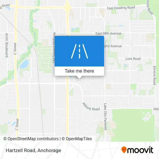 Hartzell Road map