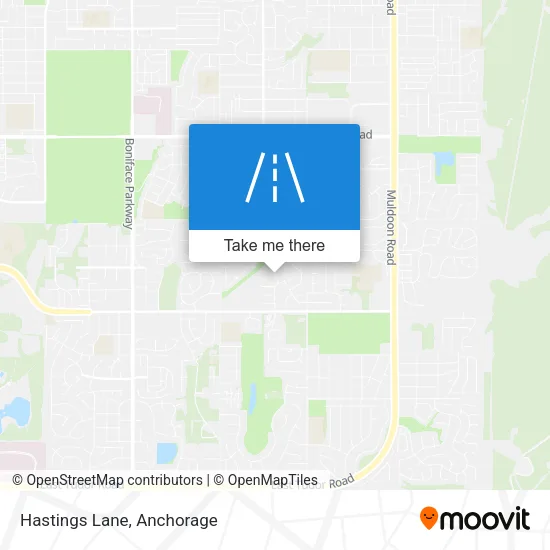 Hastings Lane map