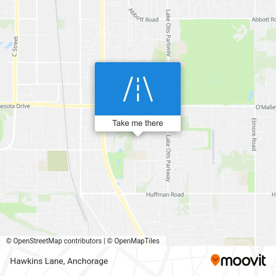 Hawkins Lane map