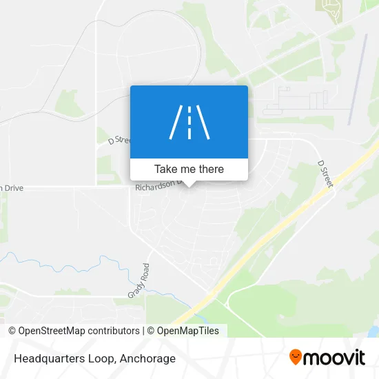 Headquarters Loop map