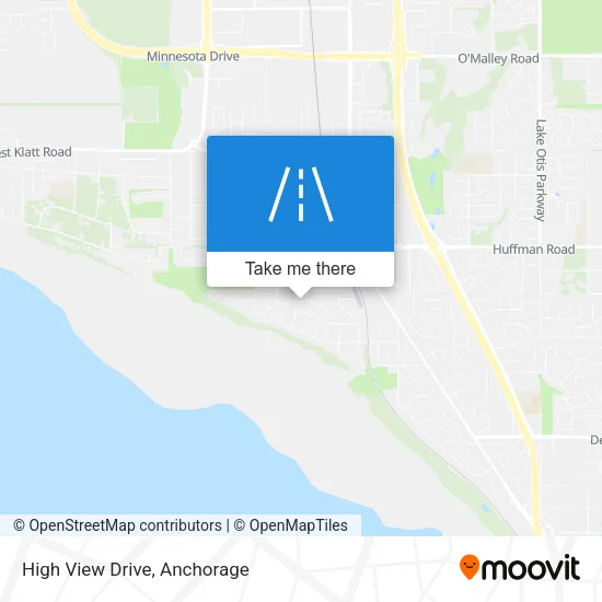 High View Drive map