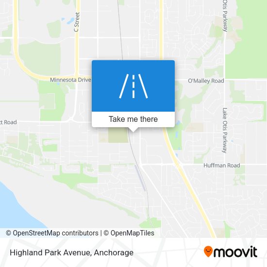 Highland Park Avenue map