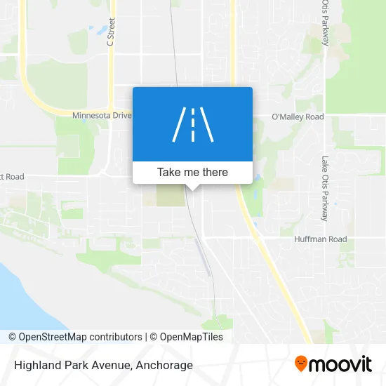 Highland Park Avenue map