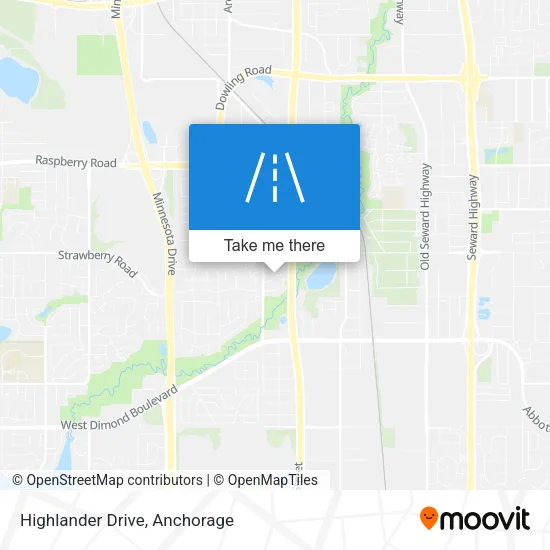 Highlander Drive map