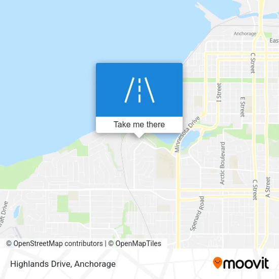 Highlands Drive map