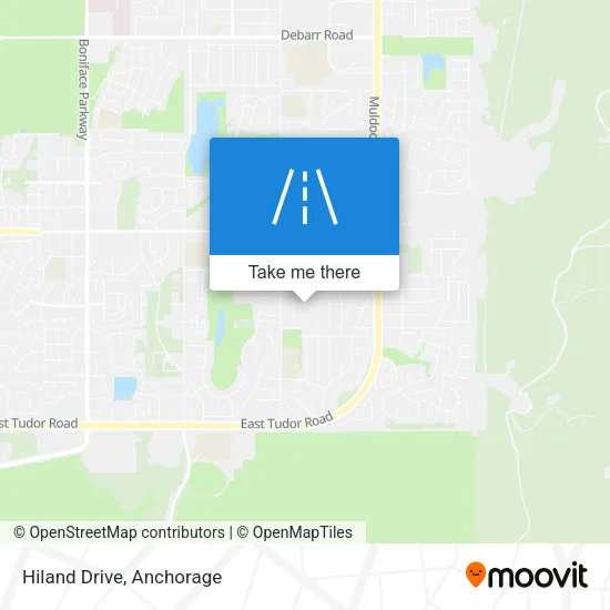 Hiland Drive map