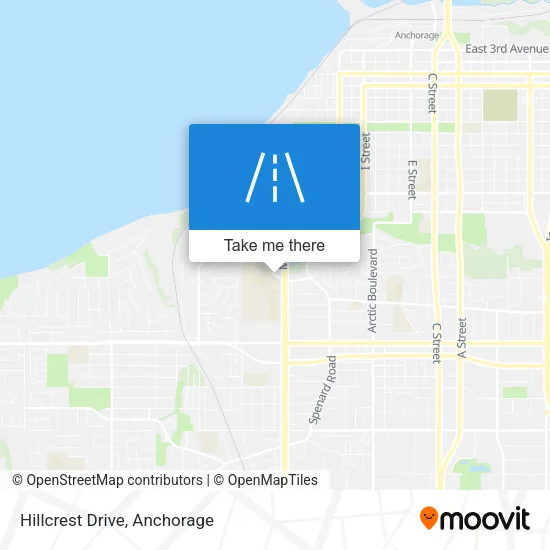 Hillcrest Drive map