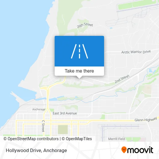 Hollywood Drive map