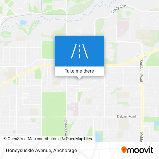 Honeysuckle Avenue map