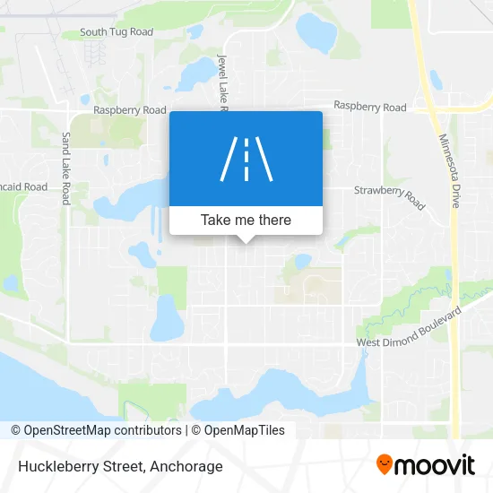 Huckleberry Street map
