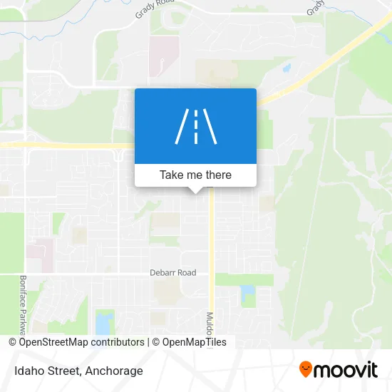 Idaho Street map