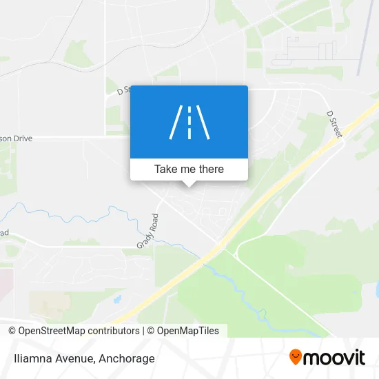 Iliamna Avenue map