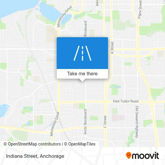 Indiana Street map