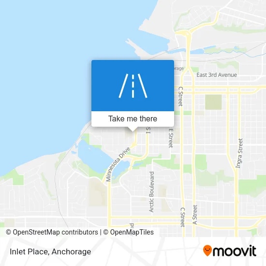Inlet Place map