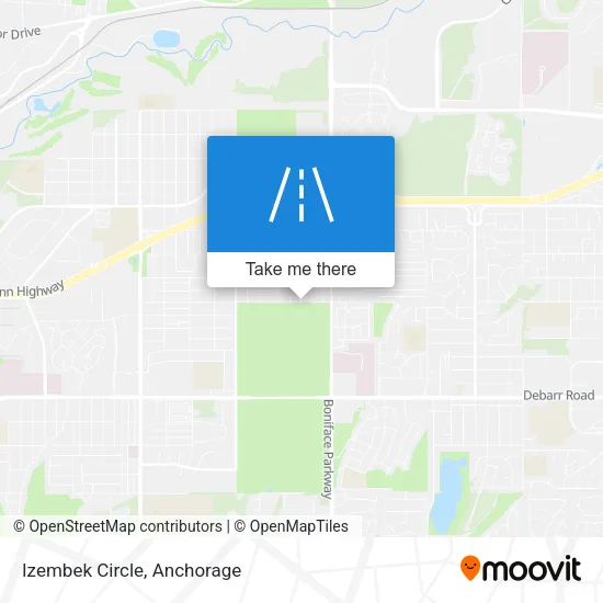 Izembek Circle map