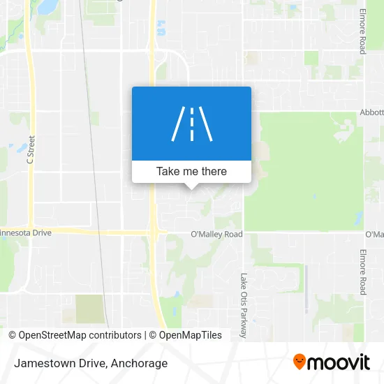 Jamestown Drive map