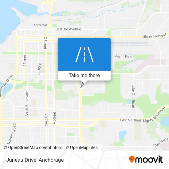 Juneau Drive map