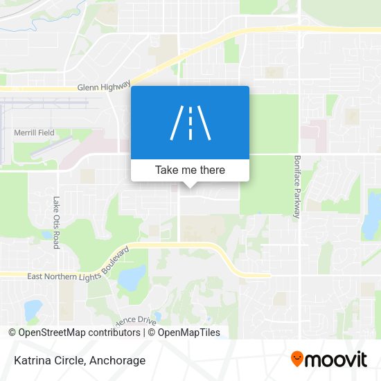 Mapa de Katrina Circle
